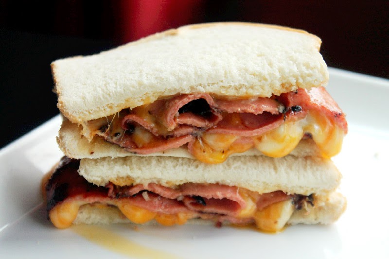 Creole Contessa Fried Bologna and Cheese Sandwich