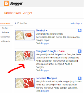 Cara Menambahkan Gadget Pengikut Google+