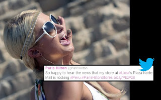 Paris Hilton celebró en Twitter la llegada de sus tiendas al Perú