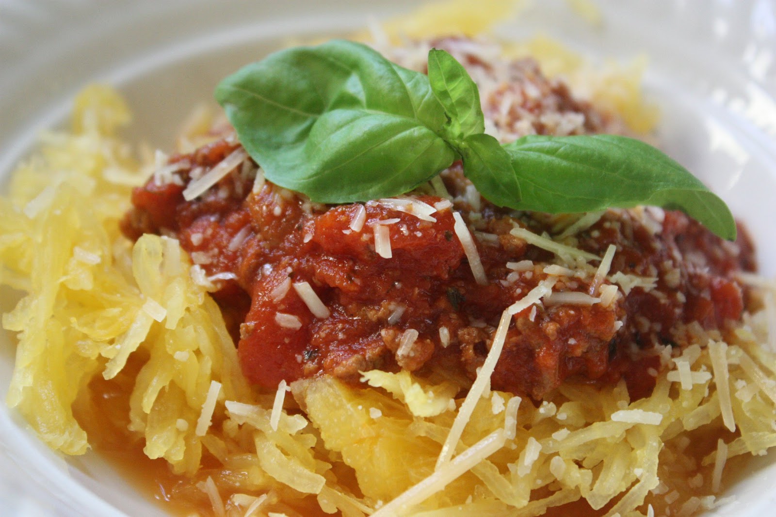 Spaghetti Squash with 4Hour Meat Sauce LowCarbing It