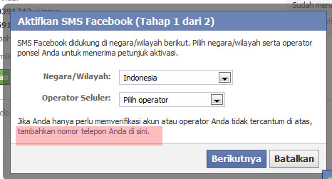 Verifikasi ulang akun facebook