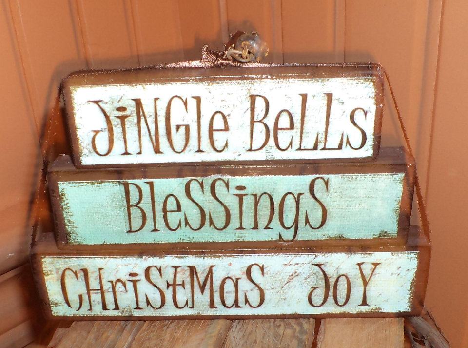 A Bit of Country Christmas Stacking Blocks