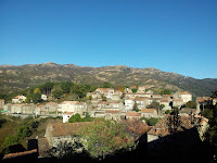 panorama automnal : Aullène en Alta Rocca