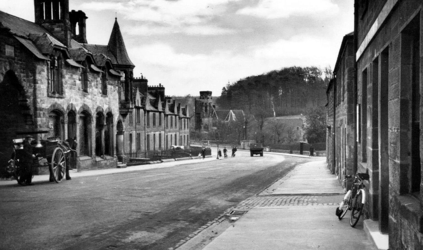 Tour Scotland Photographs Old Photograph Bridge Street Penicuik Scotland
