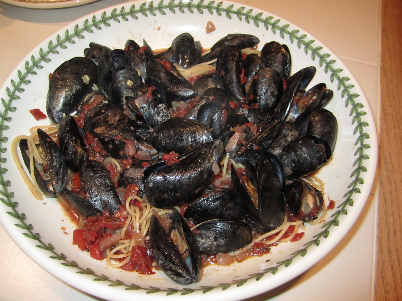 Red Wine Mussels Marinara
