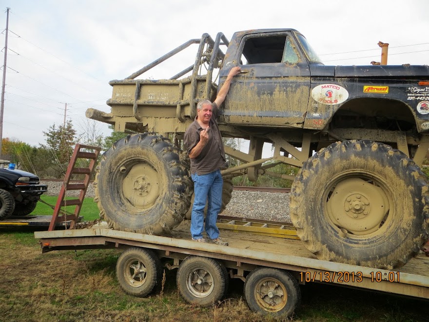 1 Weird piised off guy who can't get in the Ford 4x4.