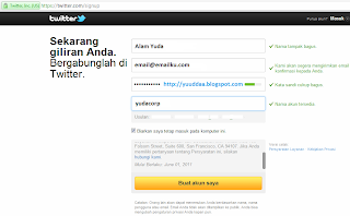 Cara Daftar Akun Twitter Indonesia +Pic