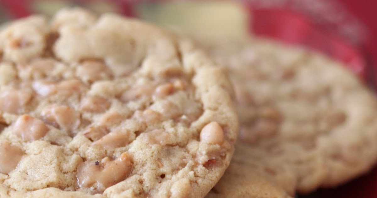 Tortillas and Honey Heath Bits Peanut Butter Cookies