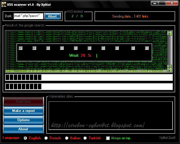 Free Download Tools Hacking "XSS Scanner Version 1.0" TimeHacker™