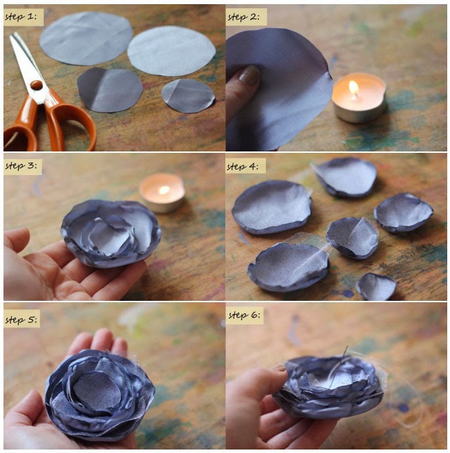 OKAJewelry Show DIY Fabric Flower Brooch Tutorial Collection