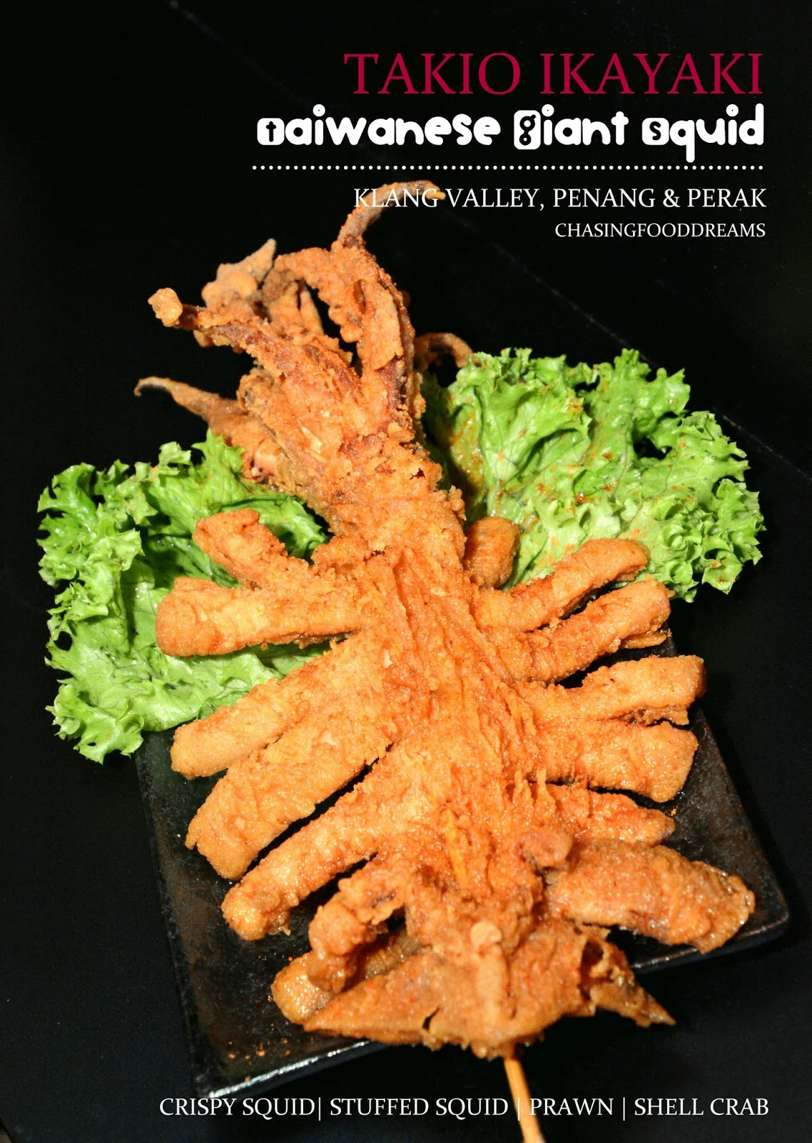 CHASING FOOD DREAMS Takio Ikayaki Taiwanese Giant Squid Galore