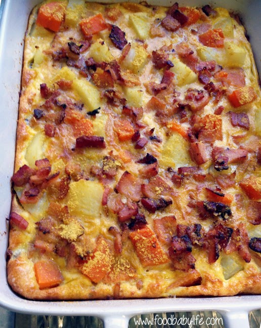 My Wholefood Family Essentials Sweet Potato, Bacon and Egg Bake (Dairy