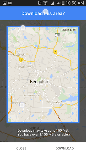 google maps offline android