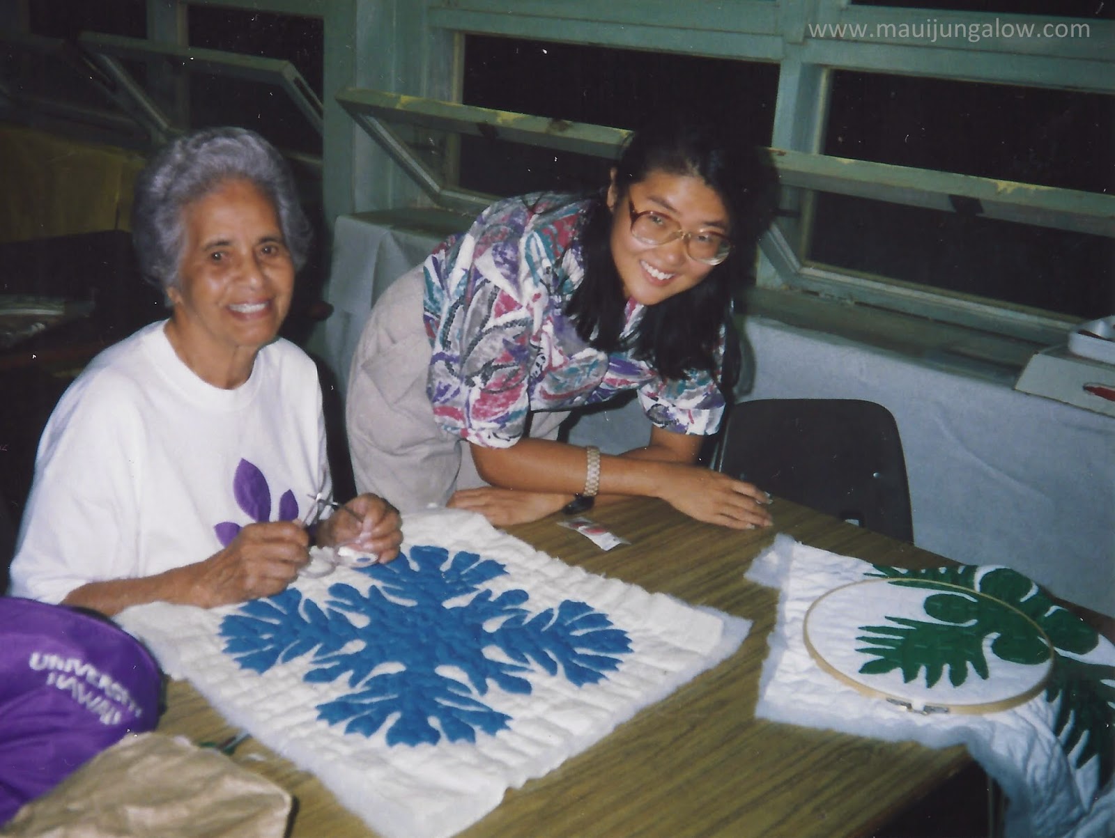 Maui Jungalow Quilting, Hawaiian Style & How the Quilt Preserved