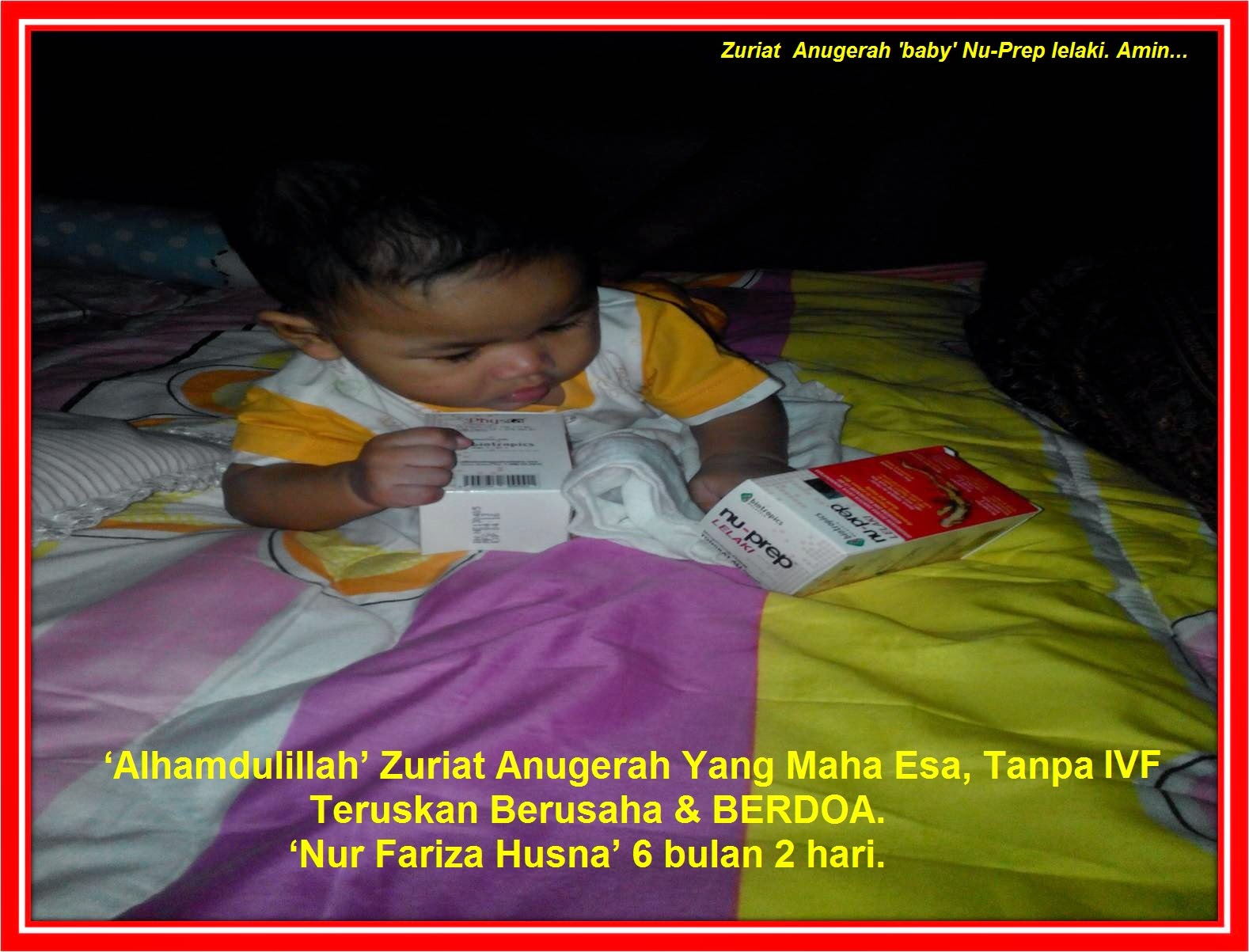 'Alhamdulillah' BABY NU-PREP Lelaki Tanpa IVF. ' & NO DRUGS'.