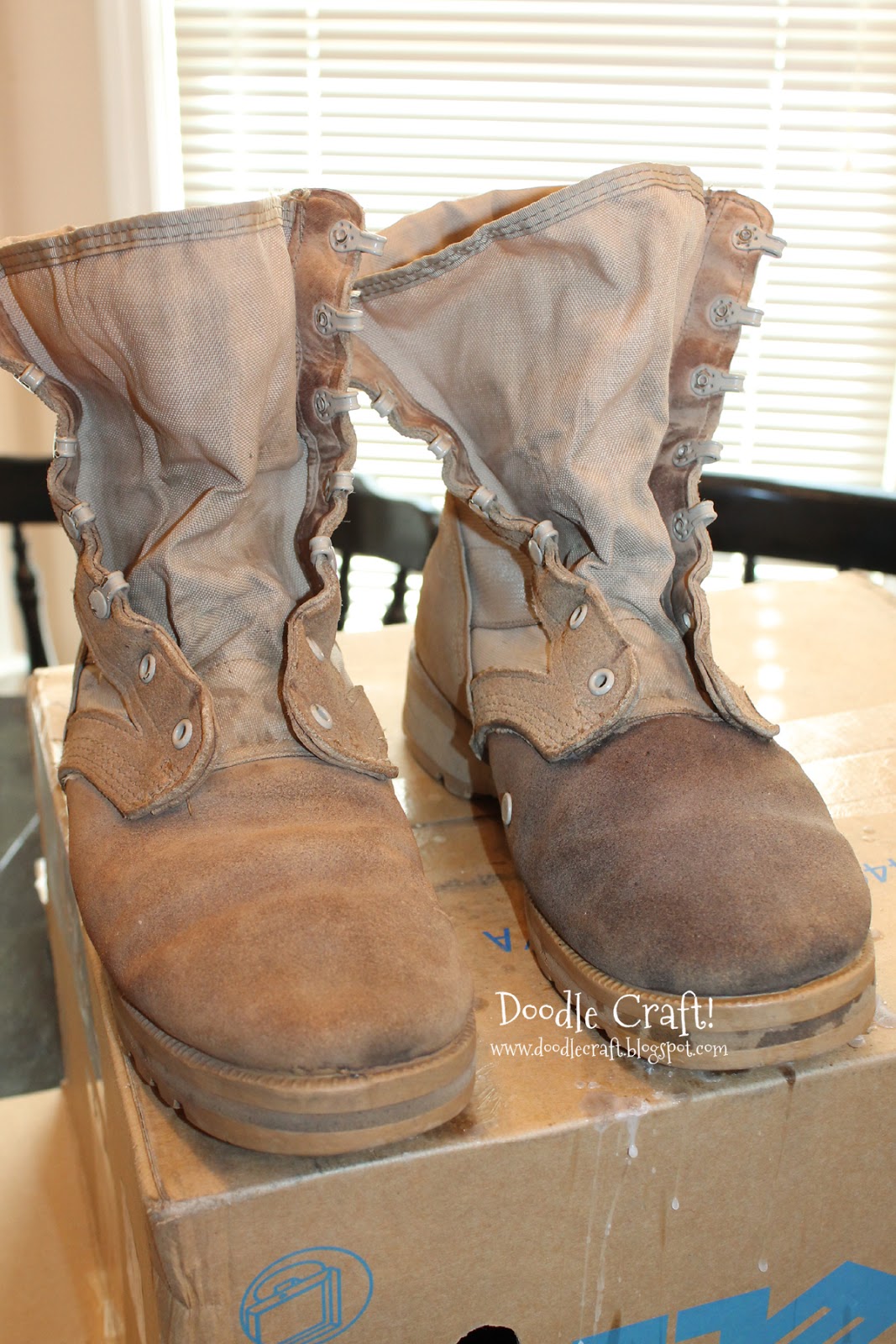 Doodlecraft Waterproofing Boots and Shoes for April Showers!