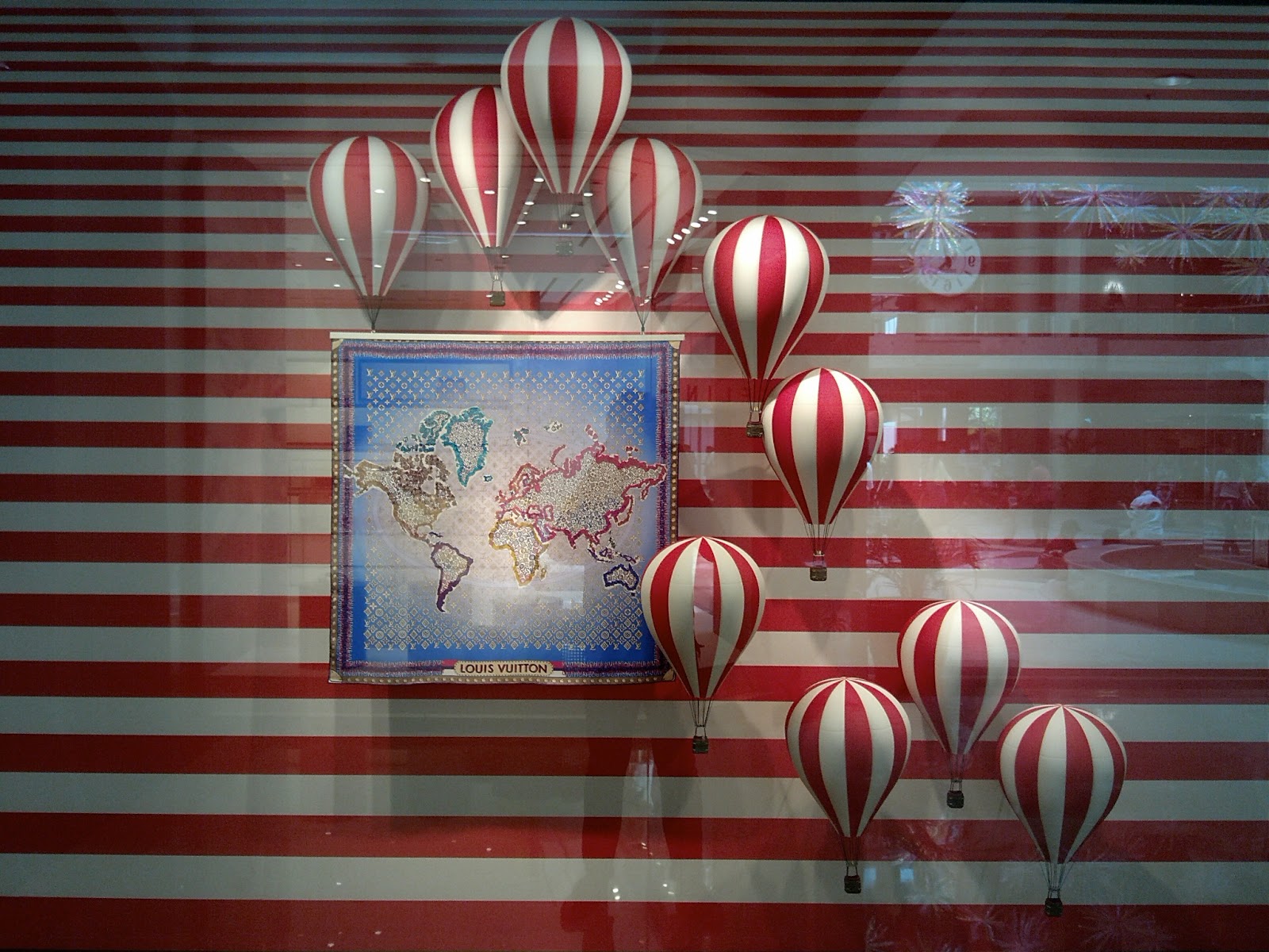 Louis Vuitton 'Hot Air Balloons' Window Display 2013 - Best Window Displays