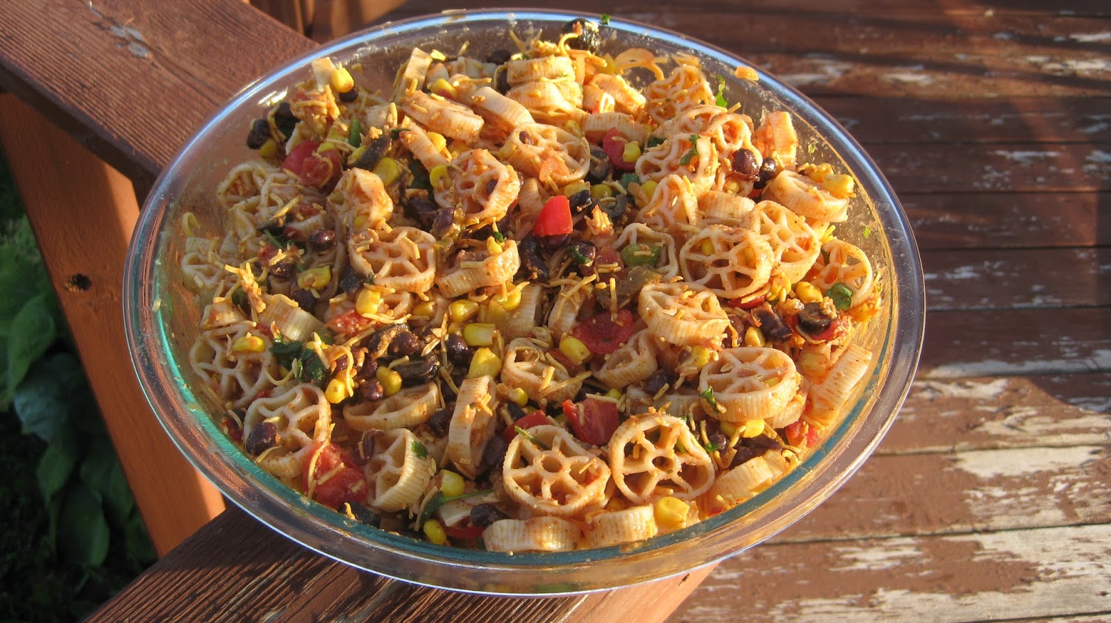 Cheese Curd In Paradise Wagon Wheel Taco Pasta Salad