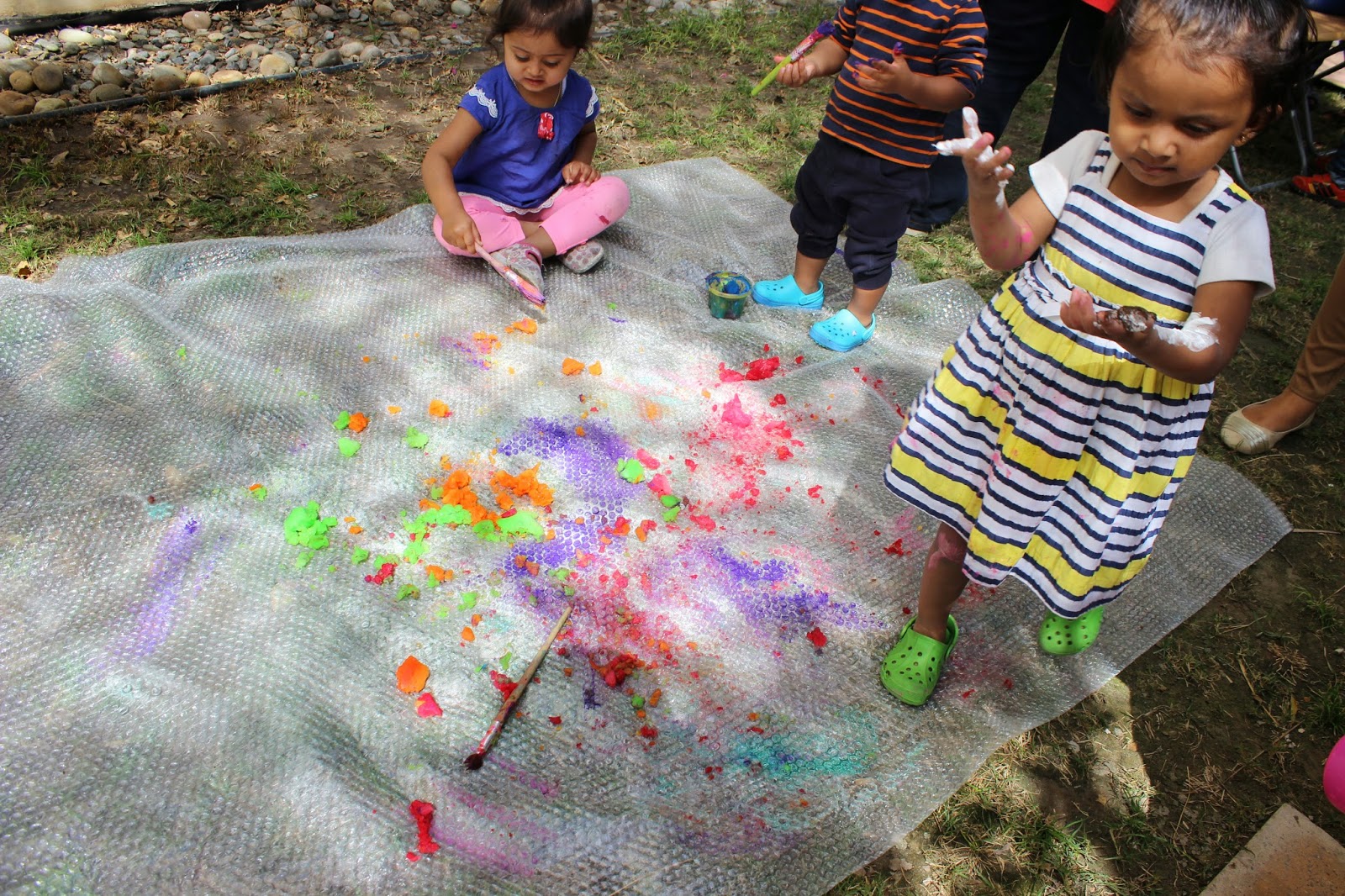 Sticky Fingers Homemade DIY finger paint