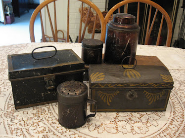 Antique Toleware and Painted Tin