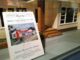 Model of Hudson's St Ives Ready-cut home, and accompanying sales brochure.