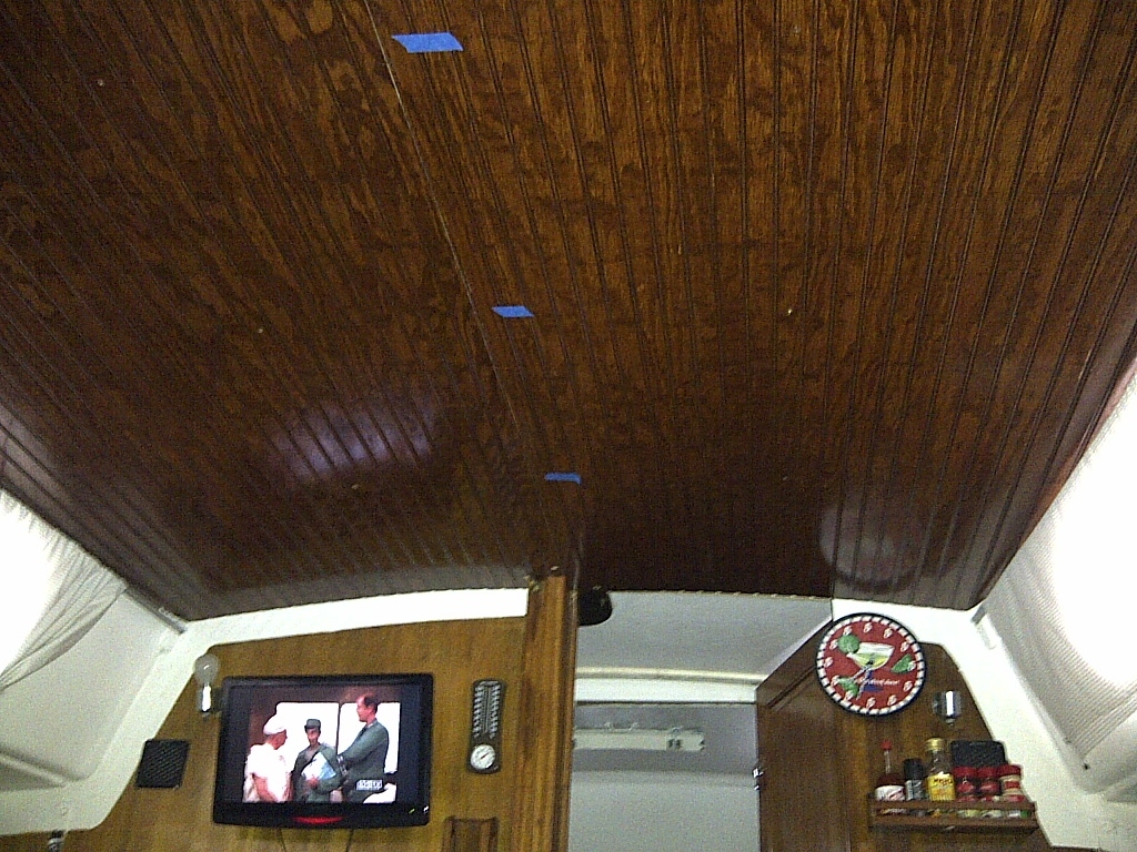 Skylark Headliner Installation in Progress