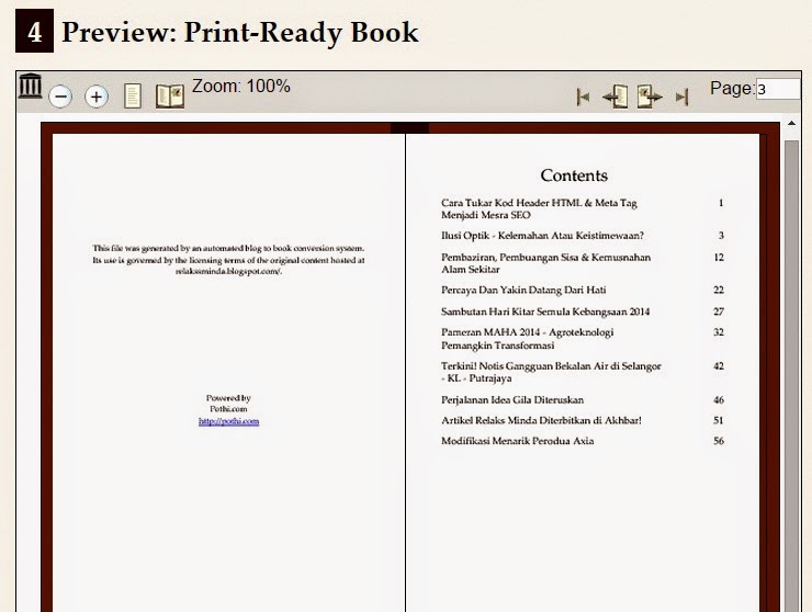 Belajar Cara Mudah Buat Ebook Relaks Minda