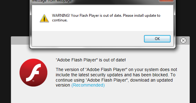 virus update adobe flash player