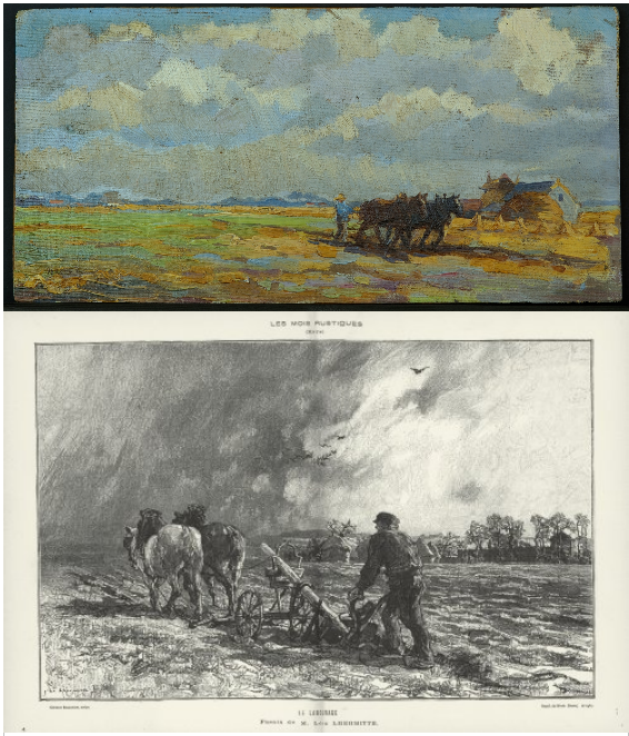 Vincent van Gogh i Léon Augustin Lhermitte - porównanie