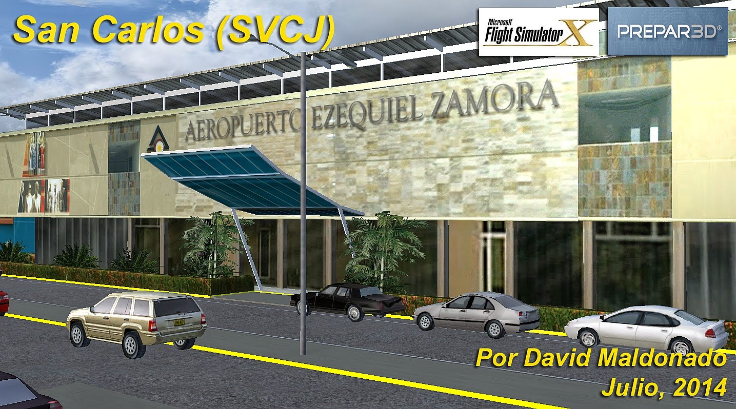 Escenarios de Venezuela para Flight Simulator Aeropuerto de San Carlos