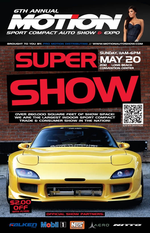 Motion Auto Show is this weekend in Long Beach. Get your discount tickets NOW by typing in