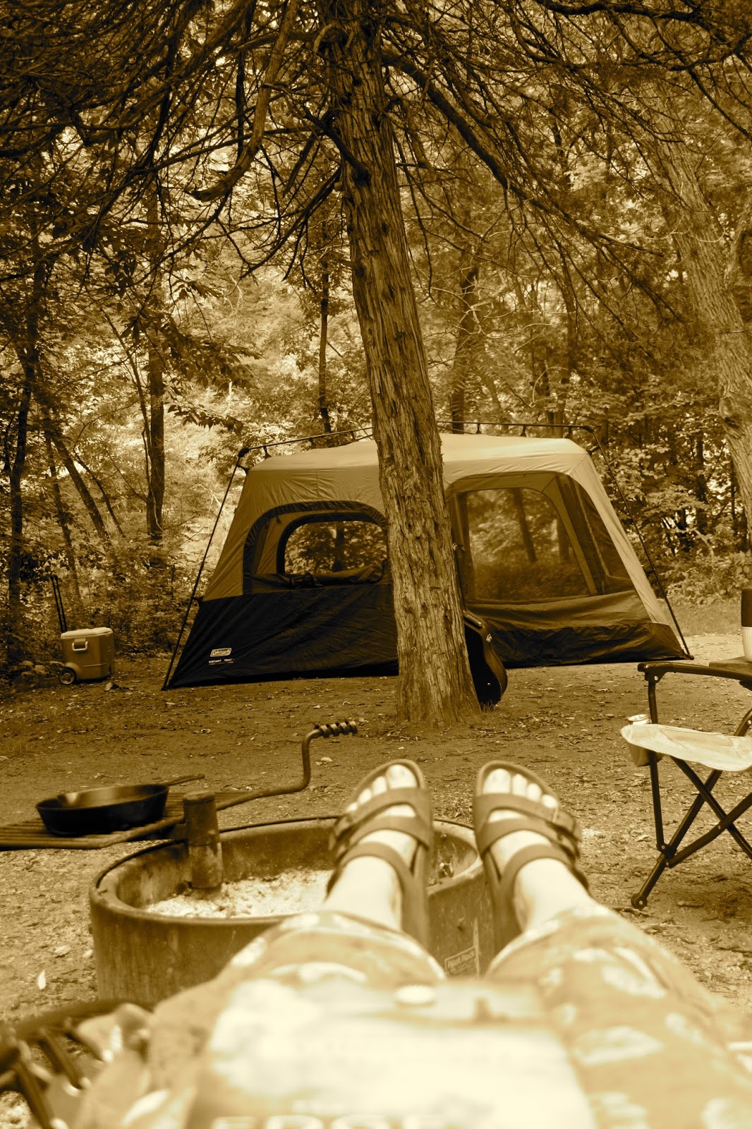 Russman's spot Camping at Whitewater State Park