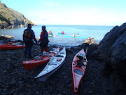 We land on the beach for a quick break and exchange thanks and farewells.