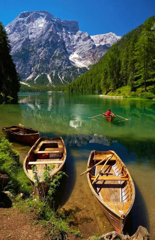 Lake Braies, Dolomites, Trentino-Alto Adige, Italy