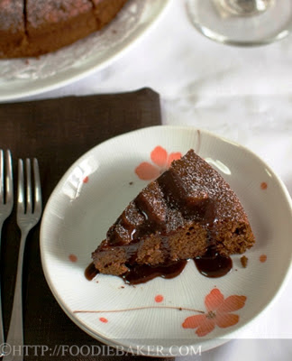 Dark-Chocolate Almond Cake