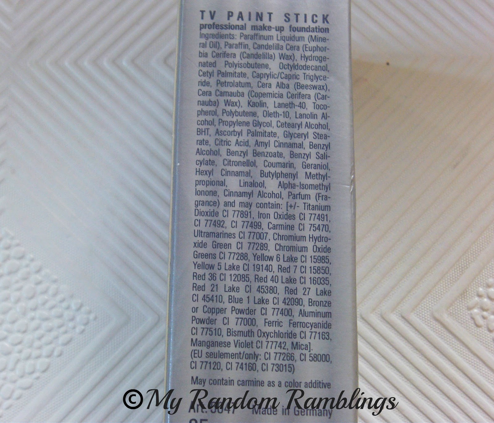 my random ramblings kryolan