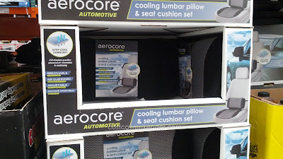  Drive cool and comfortable with the Aerocore Cooling Lumbar Pillow and Seat Cushion Set