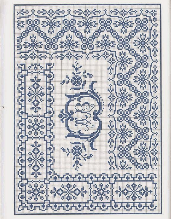 Χειροτεχνήματα Mπορντούρες και γωνίες που θυμίζουν δαντέλα / Cross