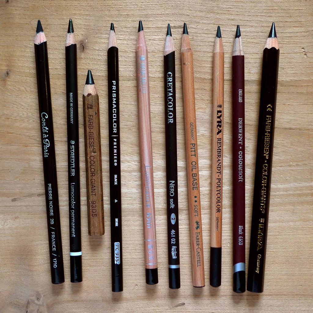 stefan's sketch blog: Soft Black Pencils - the search for a