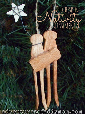 Clothespin Nativity Ornament
