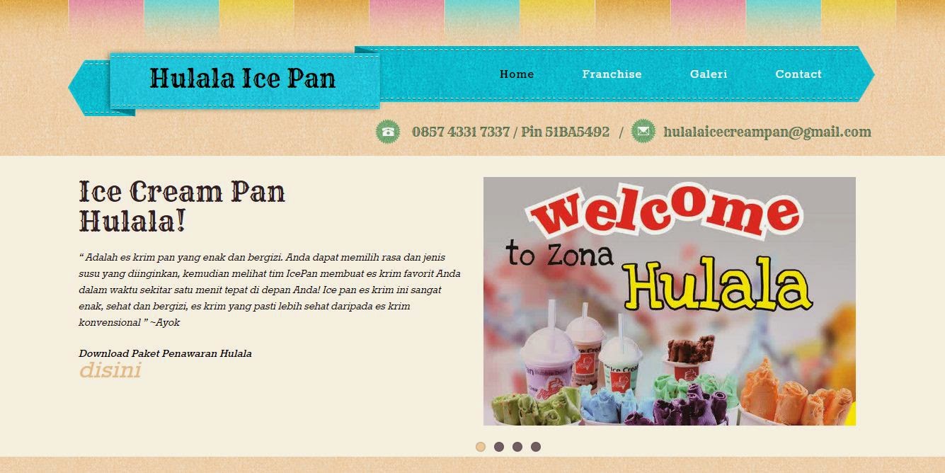 18+ Franchise Es Krim Roll Hulala Trik