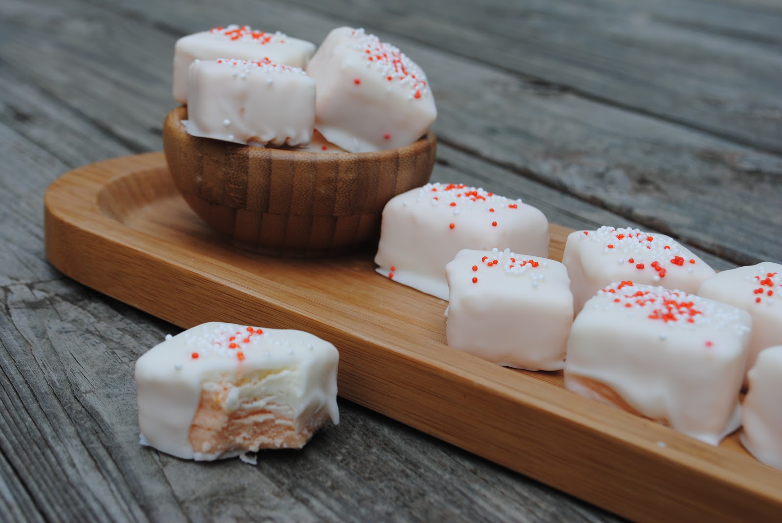 Orange Creamsicle Fudge Bites Shugary Sweets