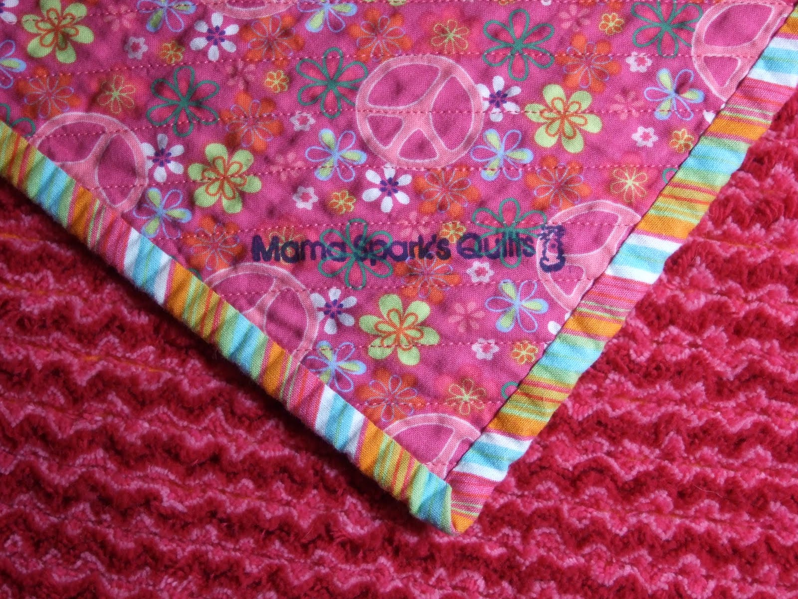 Mama Spark's World How To Make A Chenille Blanket Tutorial