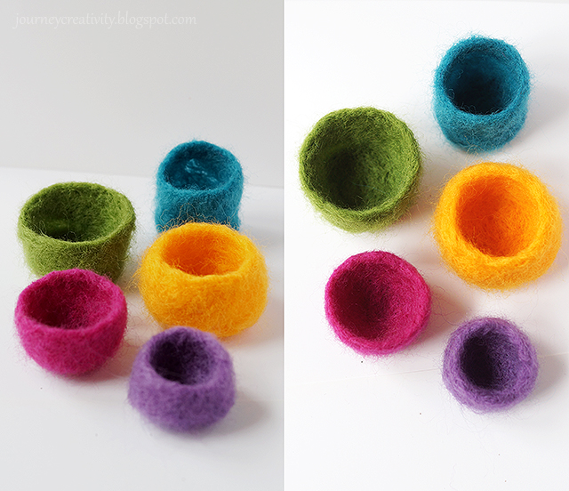 Felt pots Journey into Creativity