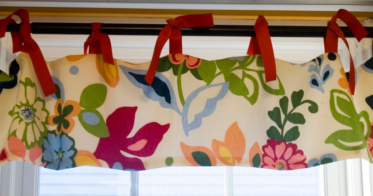Eggsistential Homemade Life Tie Top Ribbon Valances tutorial