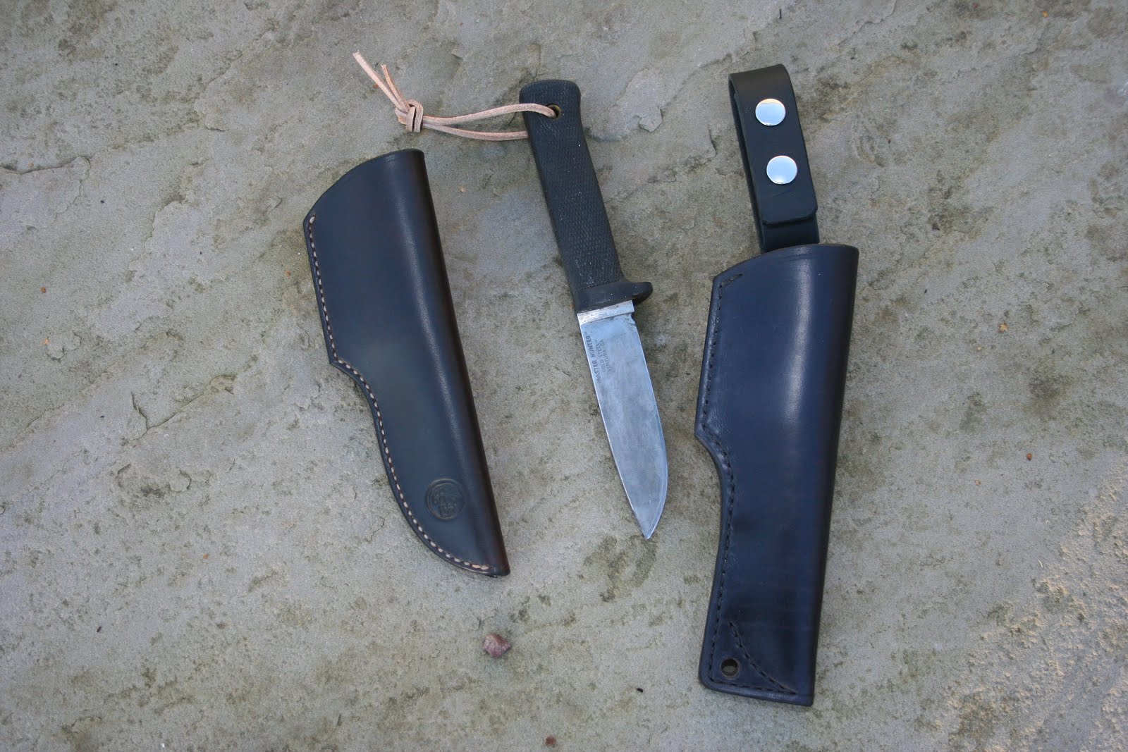 Two sheaths for Cold Steel Master Hunter