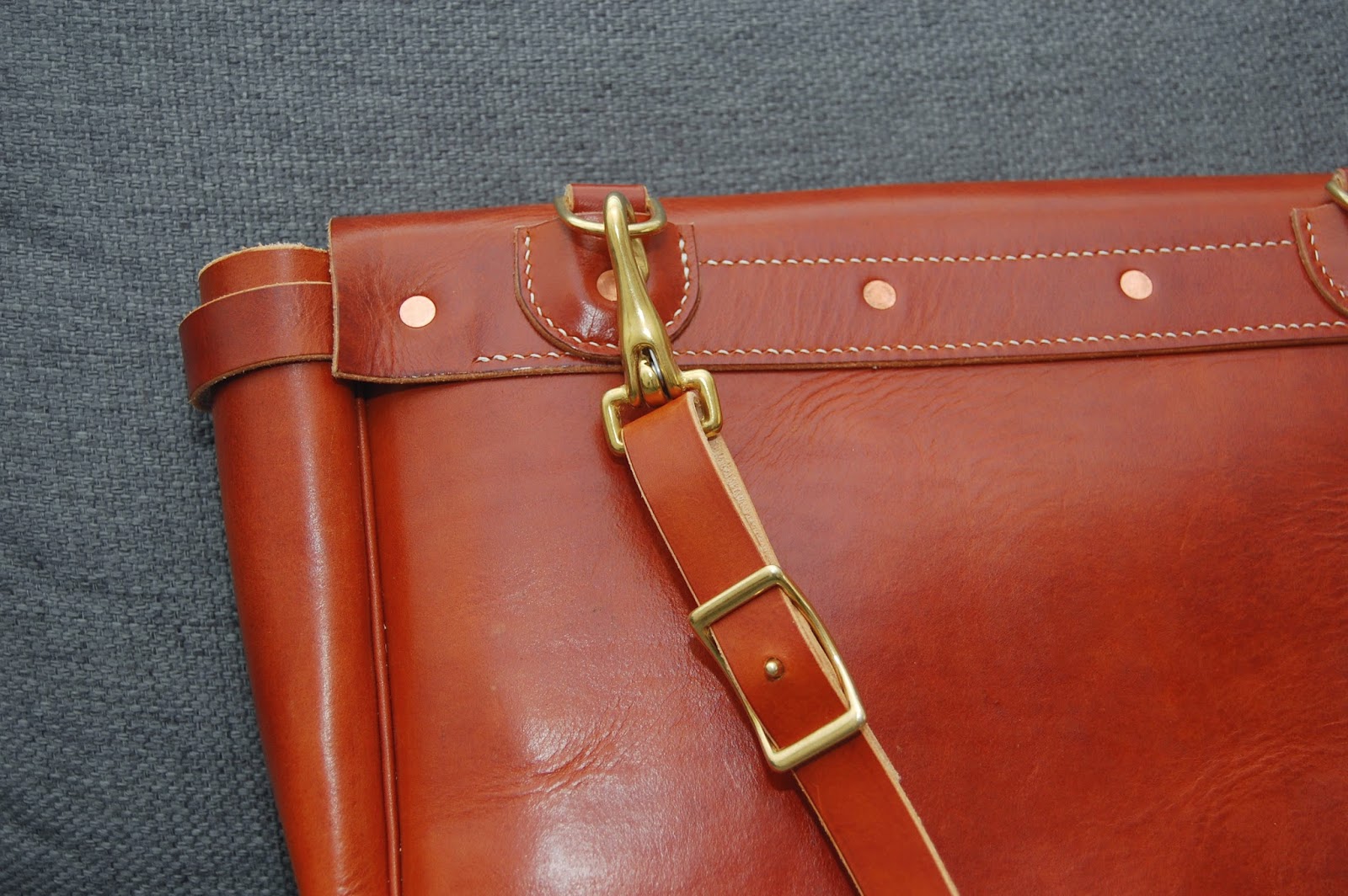 Andersen leather U.S mail bag