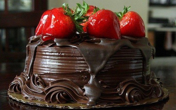 Birthday Chocolate Cake Scrap