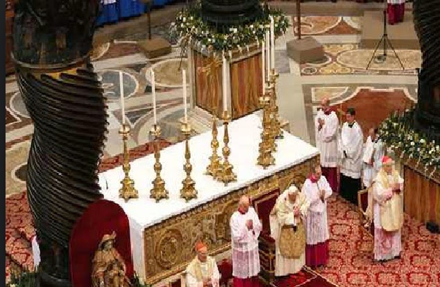 Today with J P Ronan: altar candles at mass