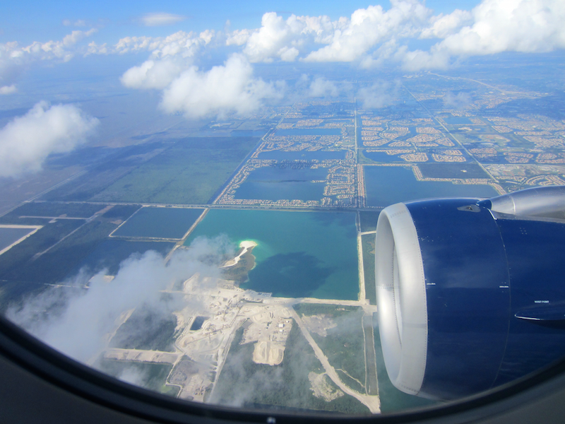miami from airplane